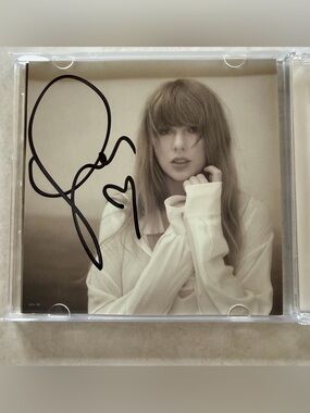 Taylor Swift TTPD Tortured Poets Department Signed CD Insert with Heart